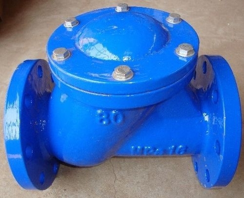 سوپاپ چک چرخدار چدن داکتیل Ggg40 DN400 PN16 شیر چک دو طرفه فلزی