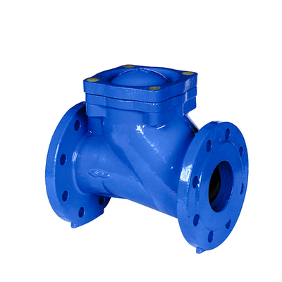 سوپاپ بازرسی چدنی DIN F6 GGG50 QT450 سوپاپ چرخشی لاستیکی فلپر
