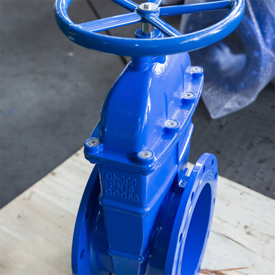 شیر دروازه ای داکتیل آهن QT450 DN300 PN16 شیر دروازه ای با دمای بالا