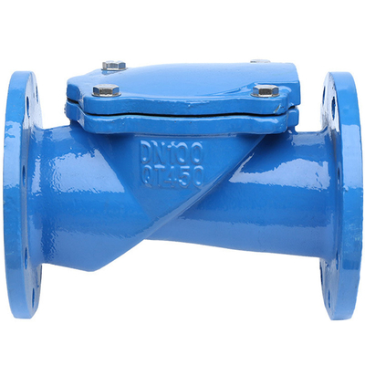 H44X-10 سوپاپ برگشتی چدنی سوپاپ چکش فلاپی لاستیکی فلنج گره ای