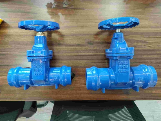 اتصال انتهای فلنج دستی شیر دروازه آهنی داکتیل DN50-DN300 بدون زنگ زدگی