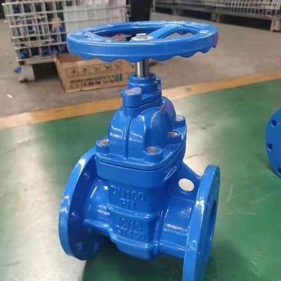 شیر دروازه ای فلنج دار برای آب از فولاد چدنی QT450 PN16 Dn200